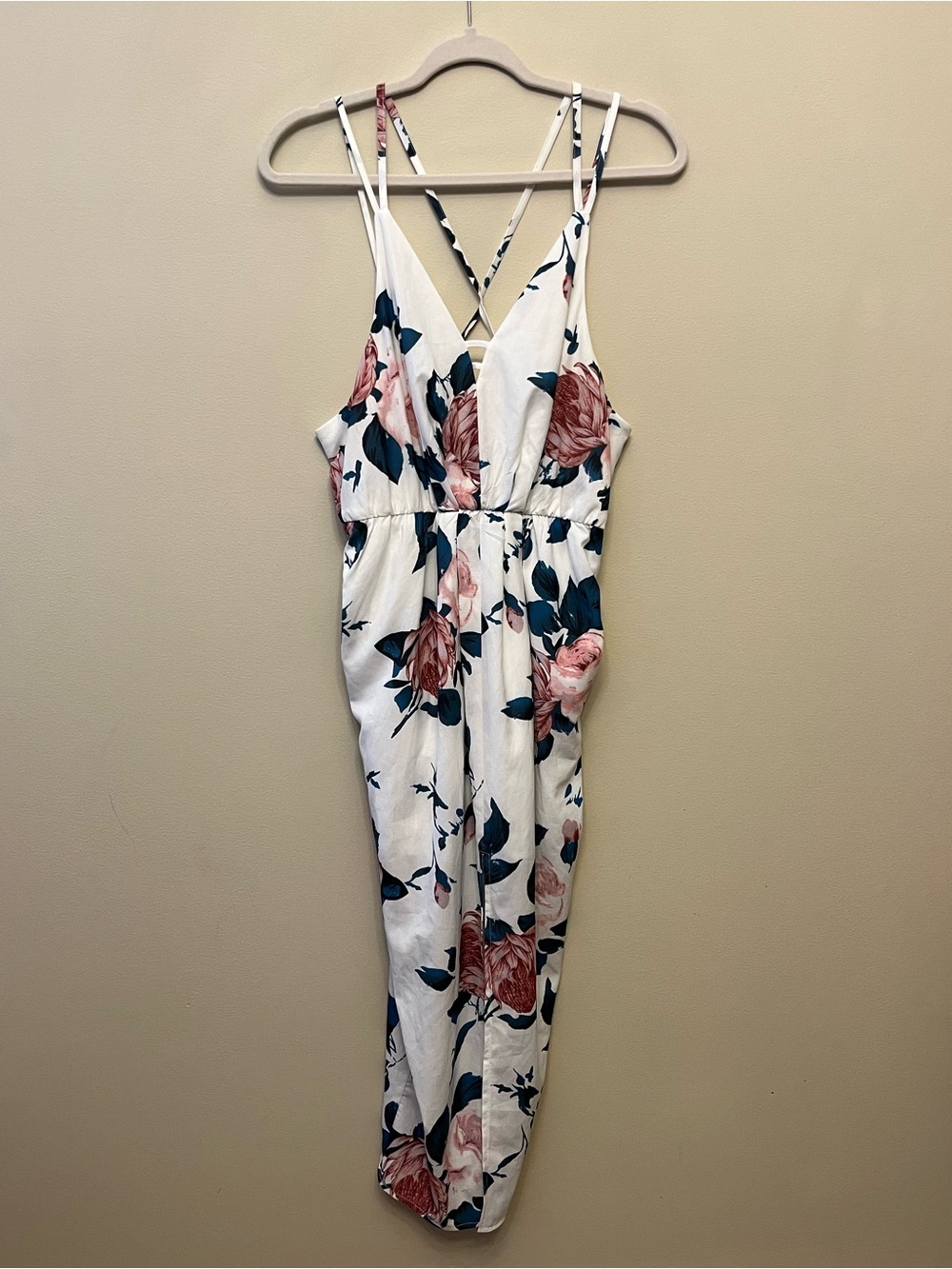 NWT L'atiste by Amy Floral Midi Dress Women's Size Medium